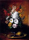 Vase De Fleurs by Germain Theodure Clement Ribot